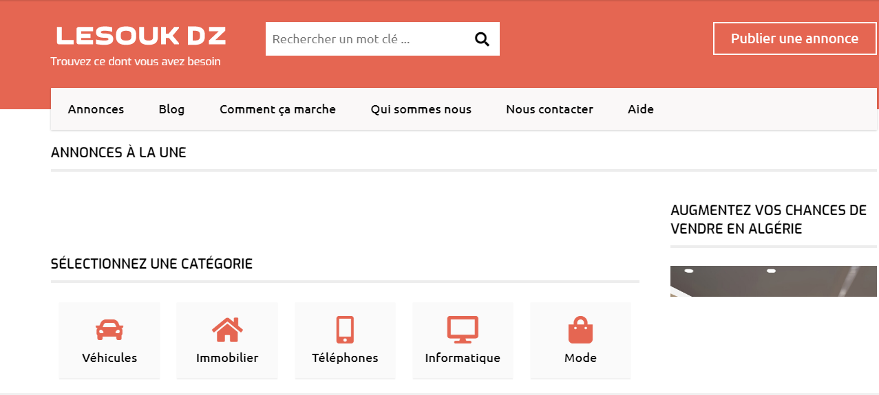 Lancement de la plateforme “le Souk Dz” dédié aux annonces gratuites