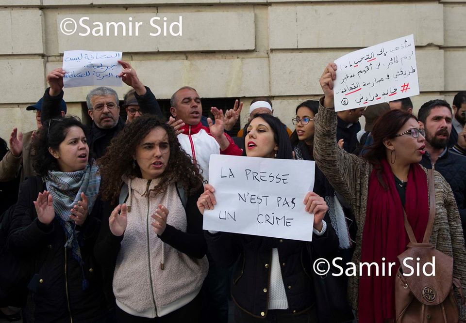 Khaled Drareni en “otage”: les journalistes se mobilisent