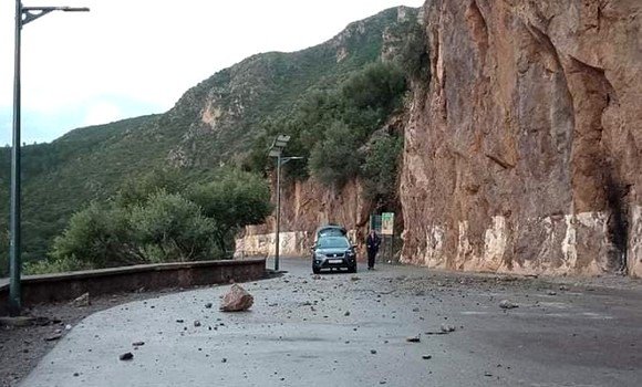 Bejaia: risques d’éboulements aux alentours du Cap Carbon après le séisme