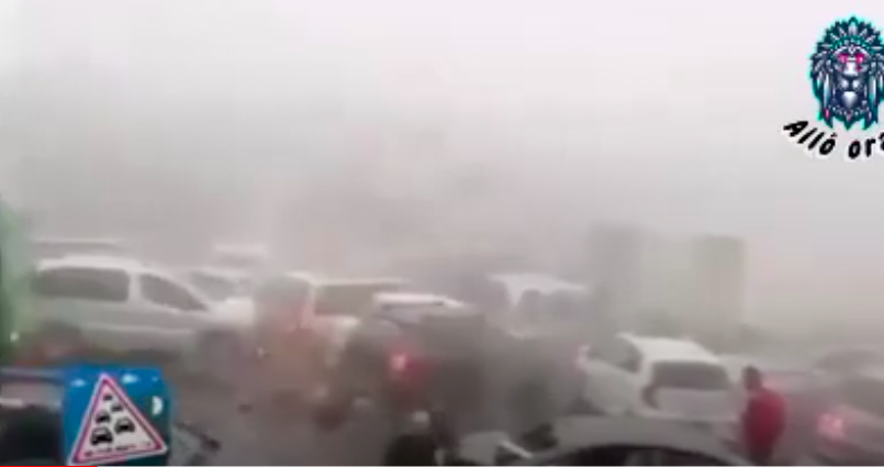 Autoroute Est-Ouest : 7 blessés dans un grave carambolage (Vidéos)