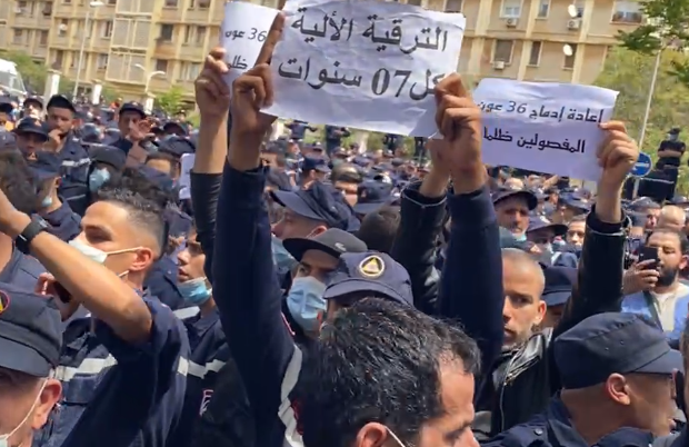 La marche pacifique des agents de la protection civile à Alger réprimée