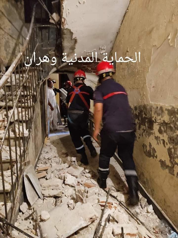 وهران : تواصل انهيار المباني، ومصالح الدائرة تعلن بدء عمليات اعادة الاسكان