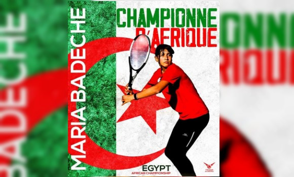Tennis : médaille d’or pour l’algérienne Maria Badache au Championnat d’Afrique (U-14)￼