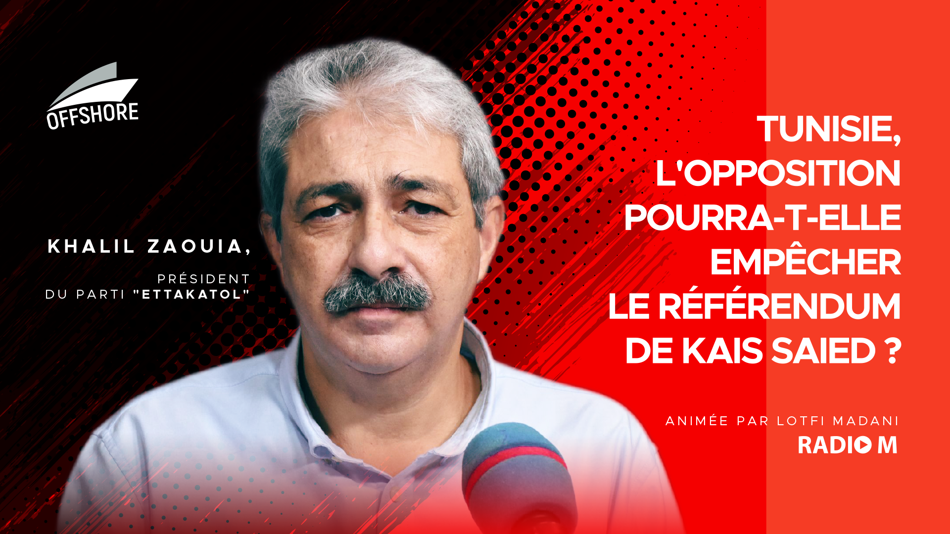 Tunisie, l’opposition pourra-t-elle empêcher le référendum de Kais Saied ? Khalil Zaouia y croit ( Vidéo)