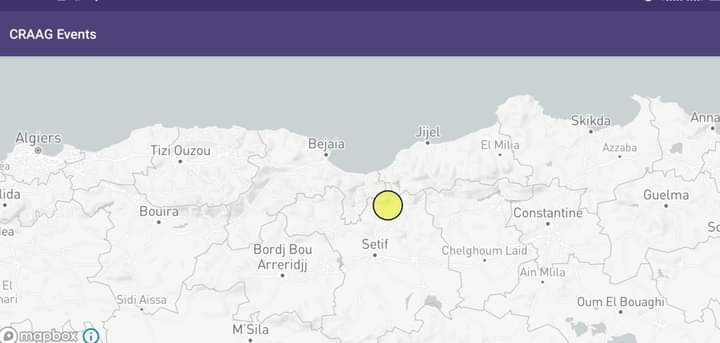 بعد وهران، مستغانم والعاصمة: تسجيل هزة أرضية بسطيف بلغت 3.8 درجة￼