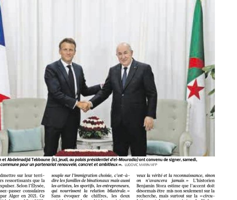 لوفيغارو:  المسكوت عنه في زيارة ماكرون ولقاؤه بنشطاء من المجتمع المدني قد يغضب السلطات الجزائرية