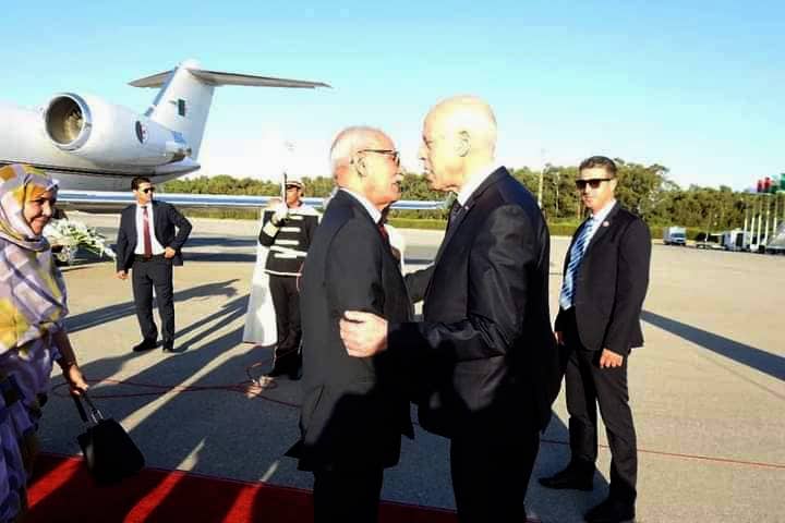 الرئيس التونسي قيس سعيَّد يستقبل نظيره الصحراوي إبراهيم غالي￼