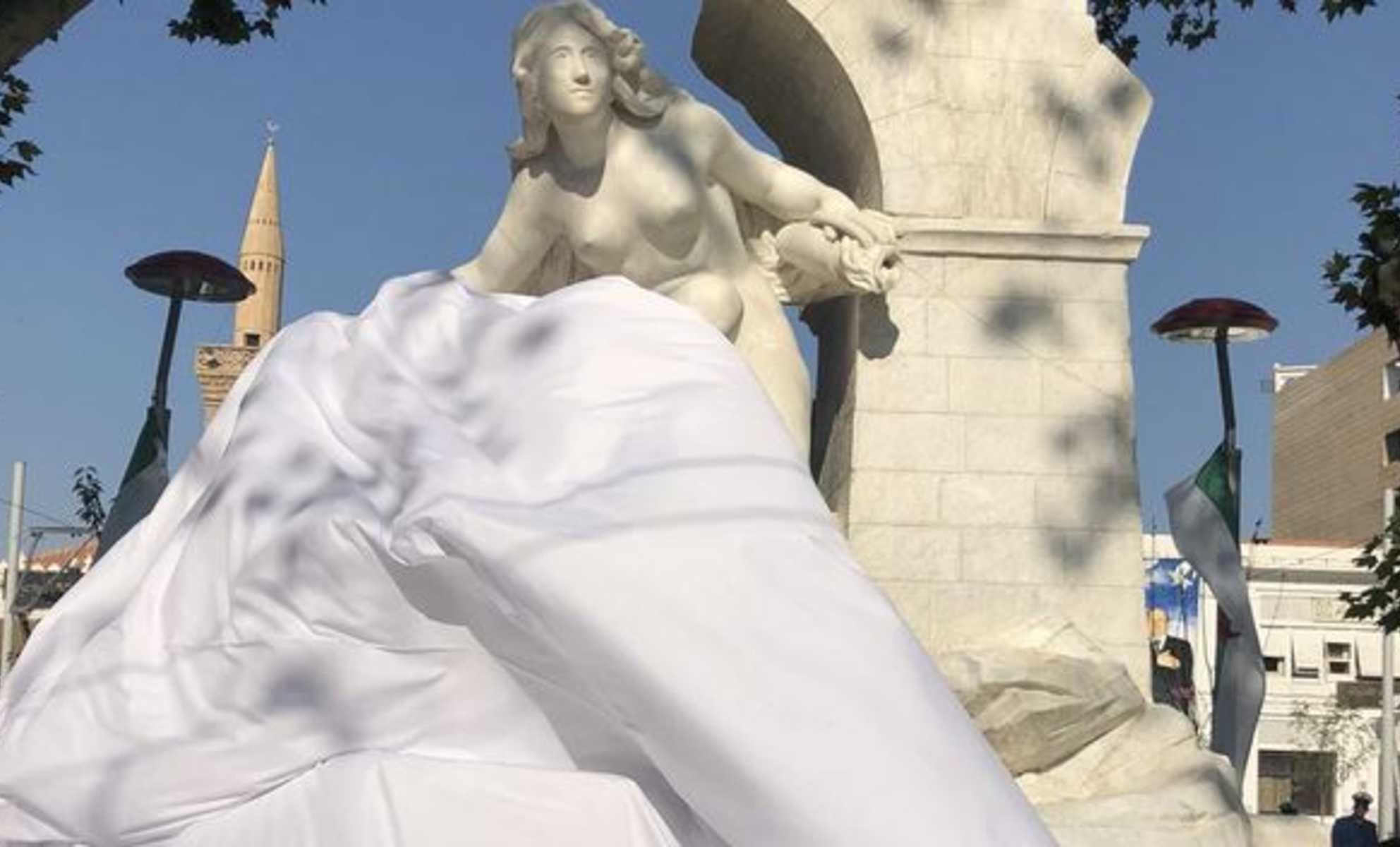 ثالثُ اعتداءٍ على منحوتة عين الفوارة والشرطة تلقي القبض على الفاعل