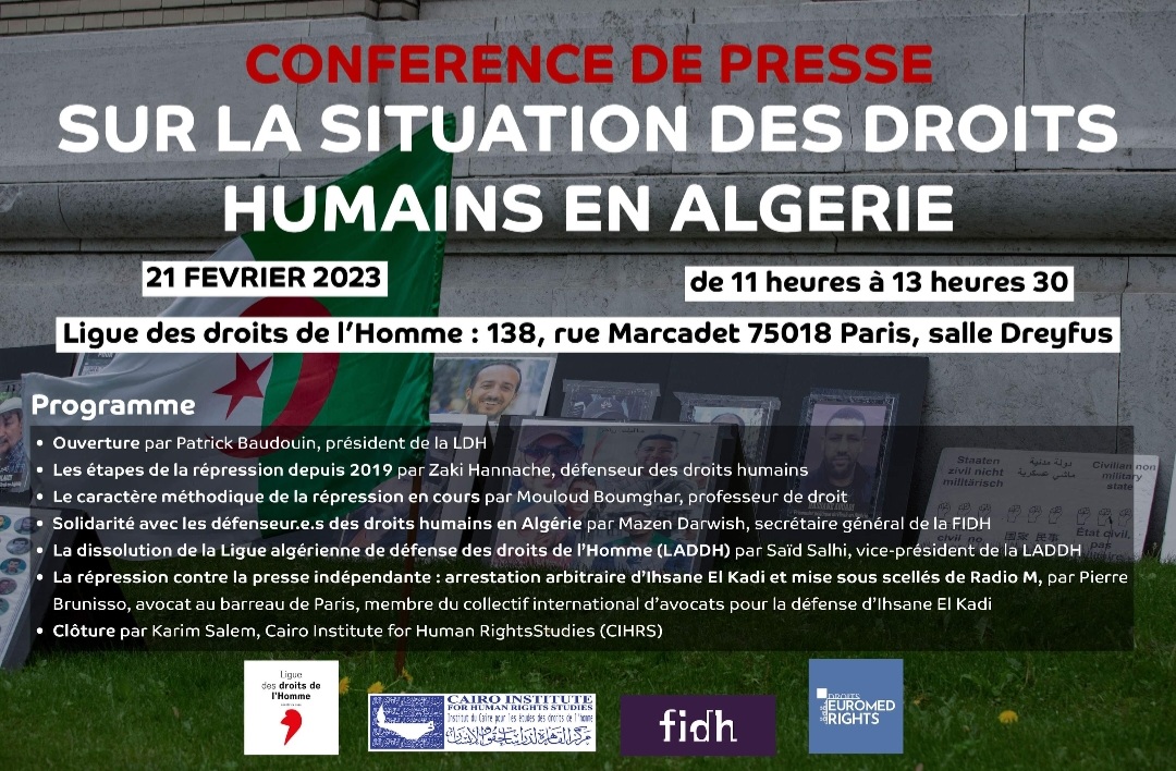 يعقد ندوة صحفية بباريس: الفريق الدولي للدفاع عن إحسان القاضي يعرض واقع الحريات في الجزائر غدا