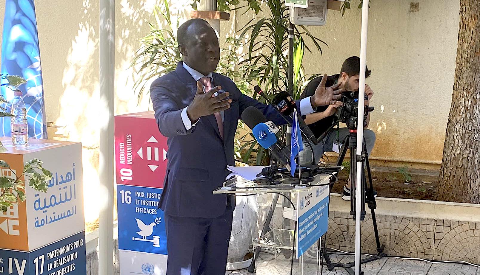 Droit de réunion et d’association : Clément Voule appelle l’Algérie à “s’attaquer au climat de peur» dans le pays