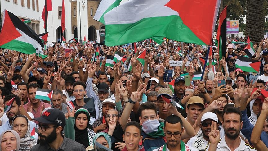 Maroc : un rassemblement en solidarité avec Gaza exige la fin de la “normalisation” avec Israël