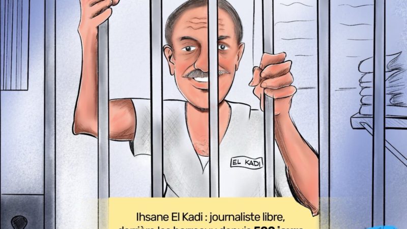 Ihsane El Kadi en prison : 500 jours déjà !