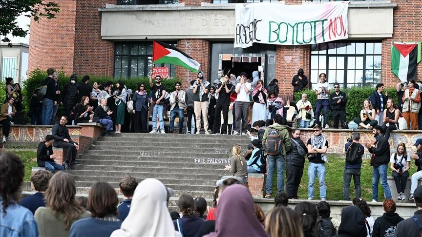 Belgique: des étudiants de l’Université libre de Bruxelles manifestent en solidarité avec le peuple palestinien