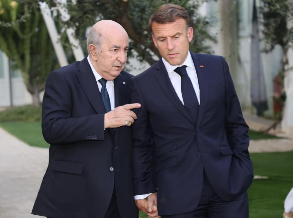 G7 : Tebboune reçoit Macron en Italie